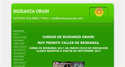 Desktop Screenshot of biodanzaorain.com